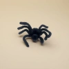 Black plush spider doll creative home decoration piece details Picture